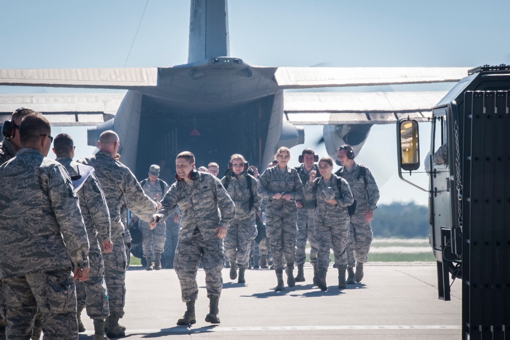 Airmen in process for training at Alpena CRTC
