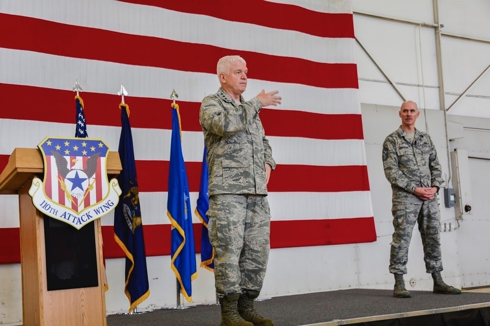 Air National Guard Director visits 110th Attack Wing