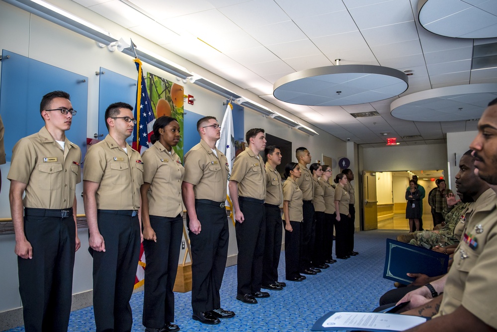 Belvoir Hospital Sailors Stand Tall During Frocking Ceremony