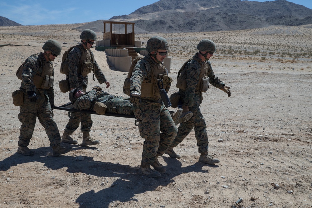 MAGTF-23 Marines train on machine gun weapon systems at ITX 4-18