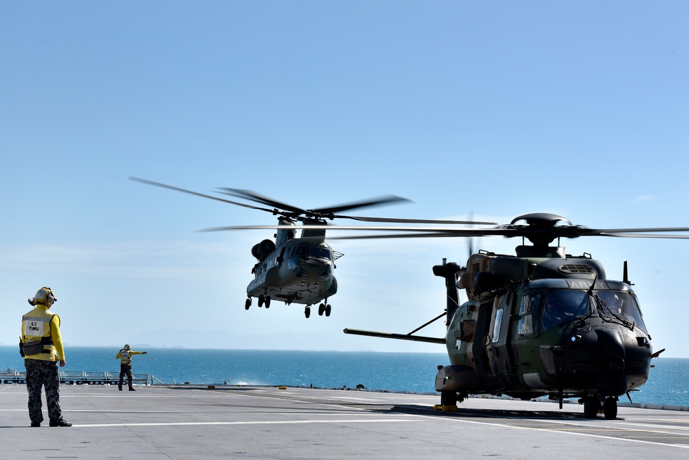 ADF Flight Operations Aboard the HMAS Canberra