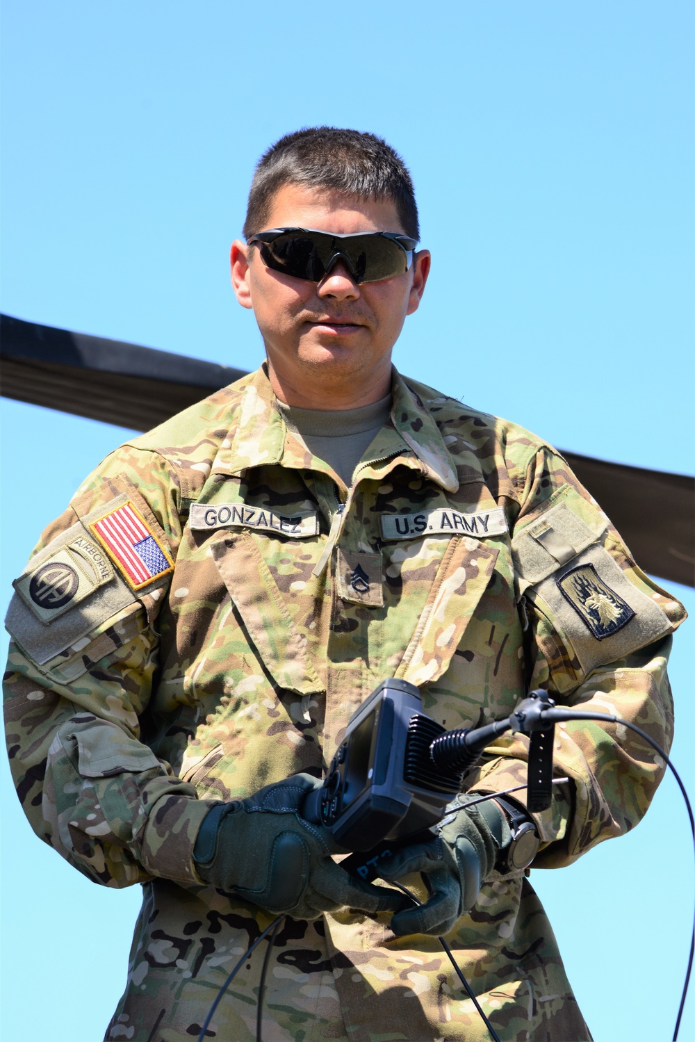 AH-64 Apache helicopter maintenance during Saber Strike 18