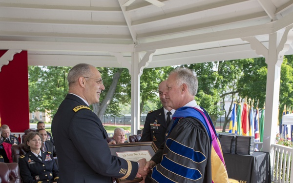 Gen. Gus Perna presented with honorary AWC diploma