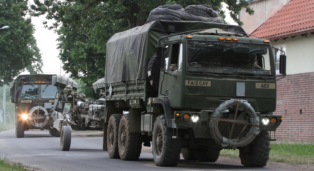 Battle Group Poland rapid response convoy launches at Saber Strike 18
