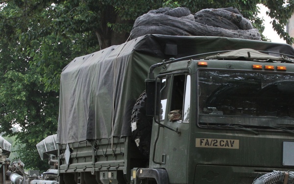 Battle Group Poland rapid response convoy launches at Saber Strike 18