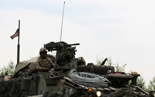 Battle Group Poland rapid response convoy launches at Saber Strike 18