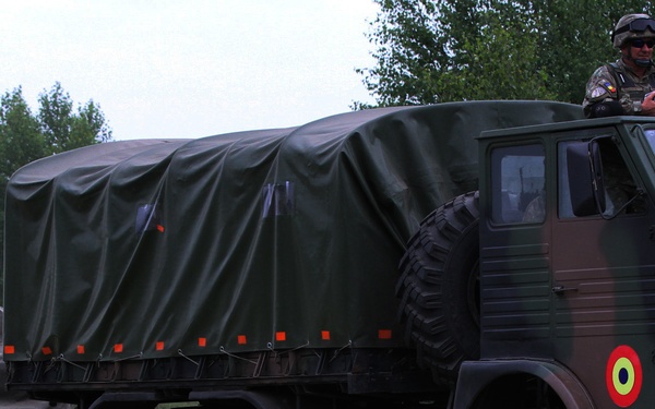 Battle Group Poland rapid response convoy launches at Saber Strike 18