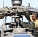 AH-64 Apache helicopter maintenance during Saber Strike 18