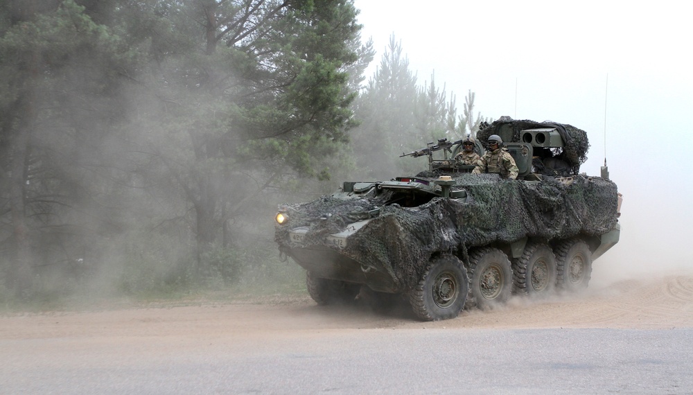 U.S. Army Soldiers from 1st Squadron, 2nd Cavalry Regiment, Battle Group Poland, participate in Bull Run 5.5
