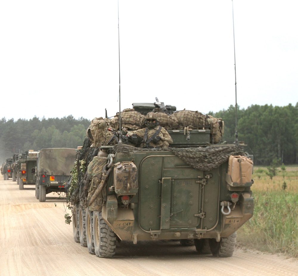 A U.S. Army Soldier rides to his defensive position during Bull Run 5.5
