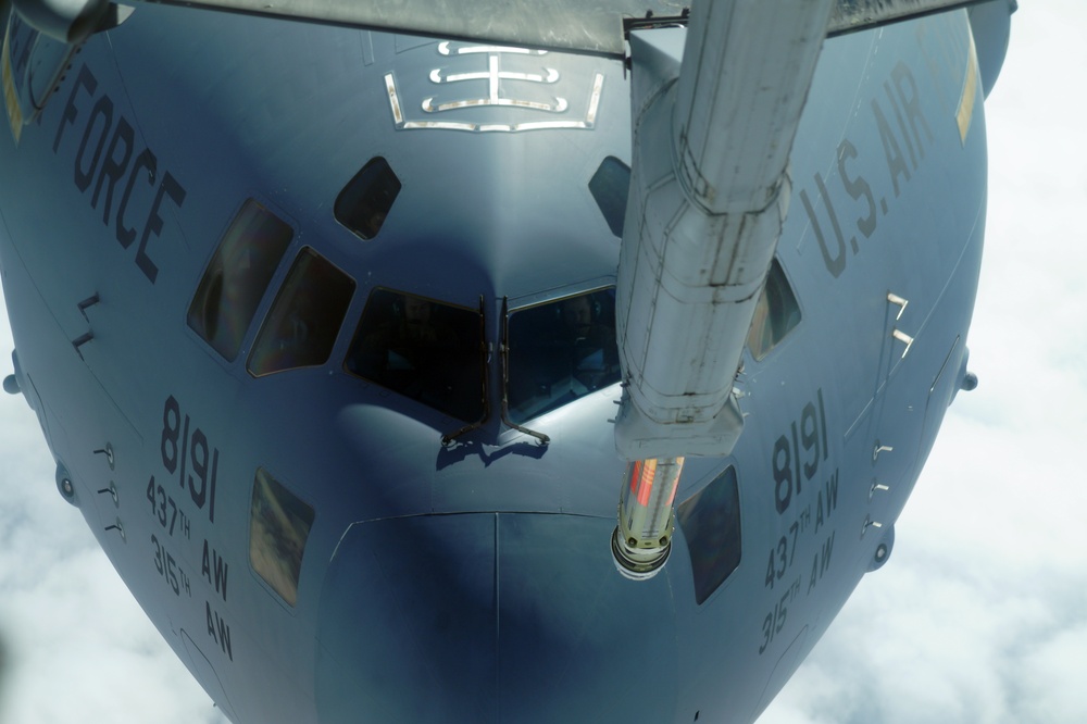 Joint Base MDL refuels C-17s Exercise Swift Response Refueling