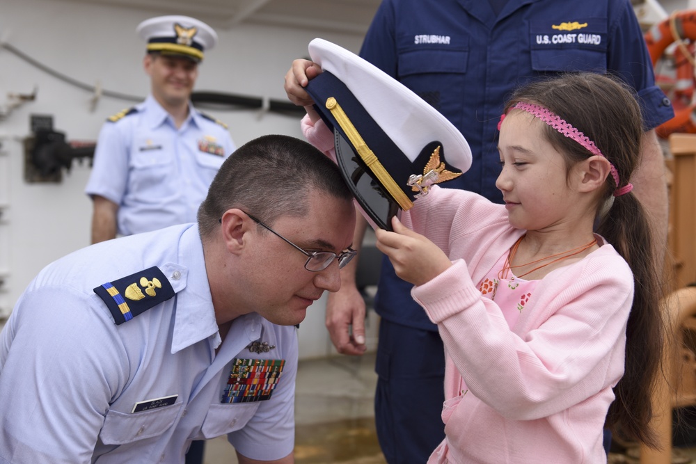 Coast Guard member promoted to Warrant Officer