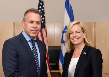 DHS Secretary Nielsen Meets Israeli Minister Erdan