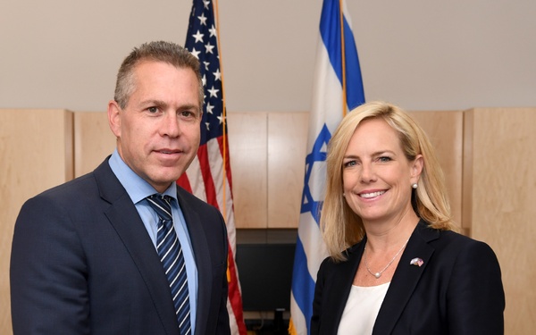 DHS Secretary Nielsen Meets Israeli Minister Erdan