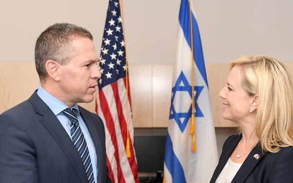 DHS Secretary Nielsen Meets Israeli Minister Erdan