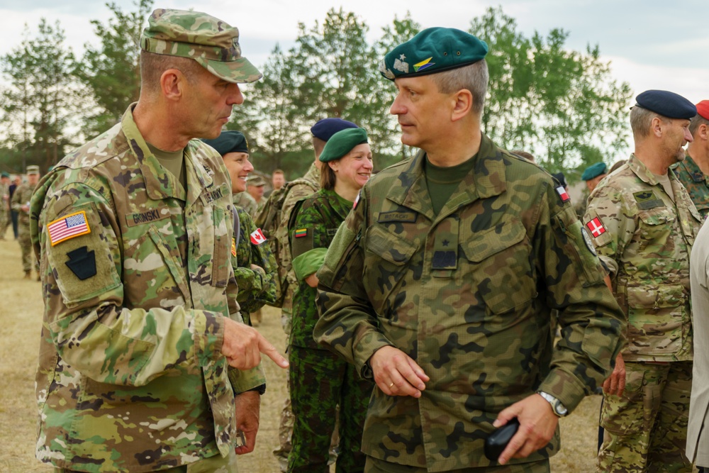 NATO demonstrates power at Pabrade Training Area