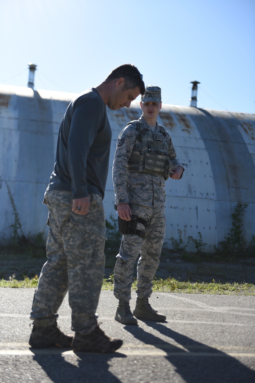 Security Forces Airmen take Clear Aim
