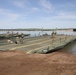 Engineer company crosses the Missouri River