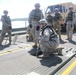 Engineer company crosses the Missouri River