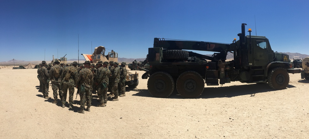 CLB-25 Marines conduct motorized operations training exercise at ITX 4-18