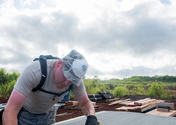 147th Civil Engineering Squadron Members build new buildings for community in Wahiawa, HI