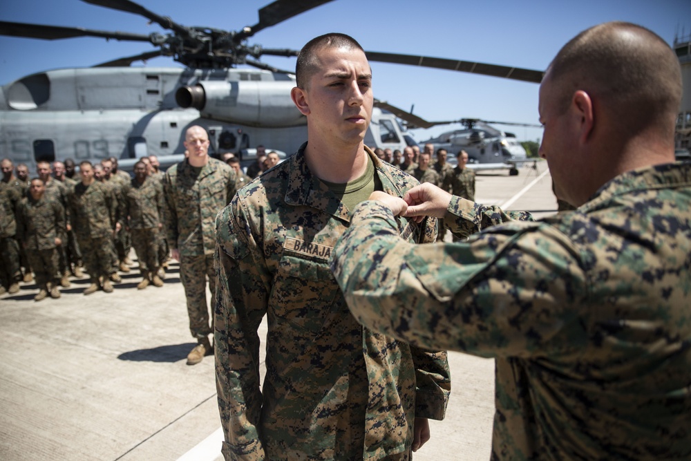 SPMAGTF-SC Marine earns aircrew wings