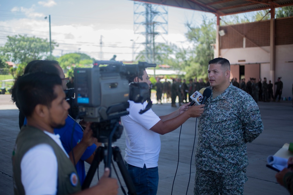 SPMAGTF-SC holds opening ceremony in Honduras