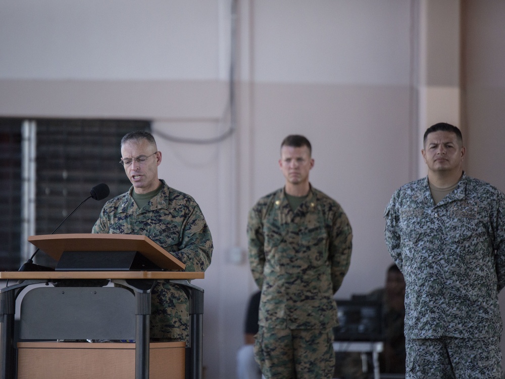 SPMAGTF-SC holds opening ceremony in Honduras