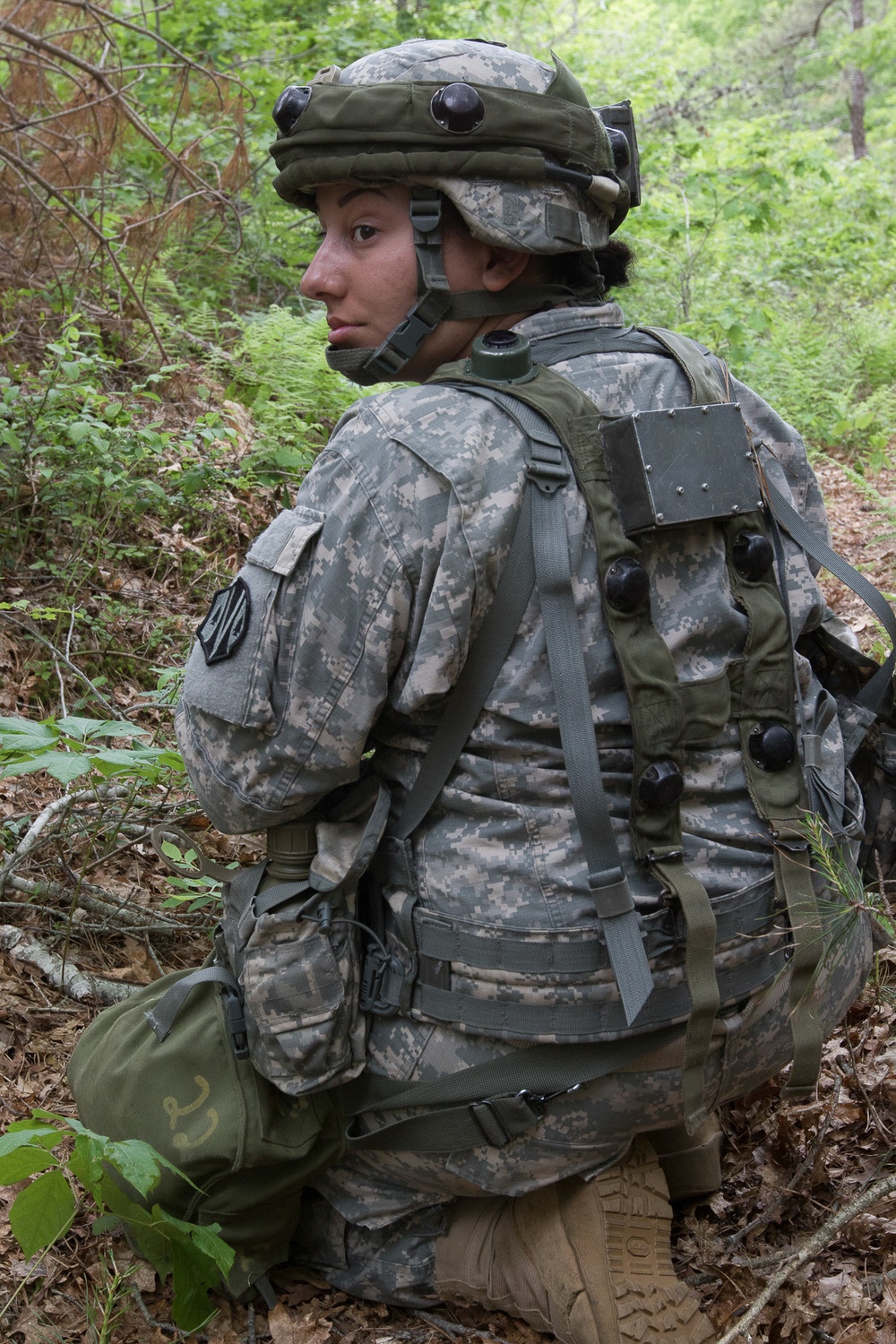 National Guard soldiers practice base defense at annual training