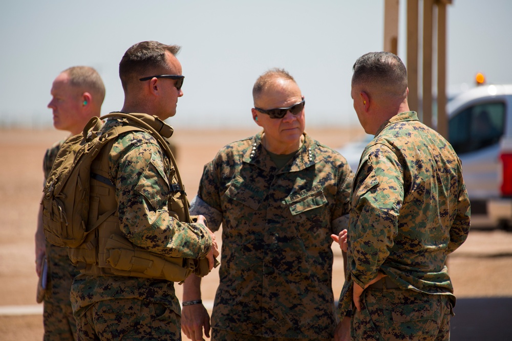 Commandant of the Marine Corps visits El Centro to observe F-35B operations