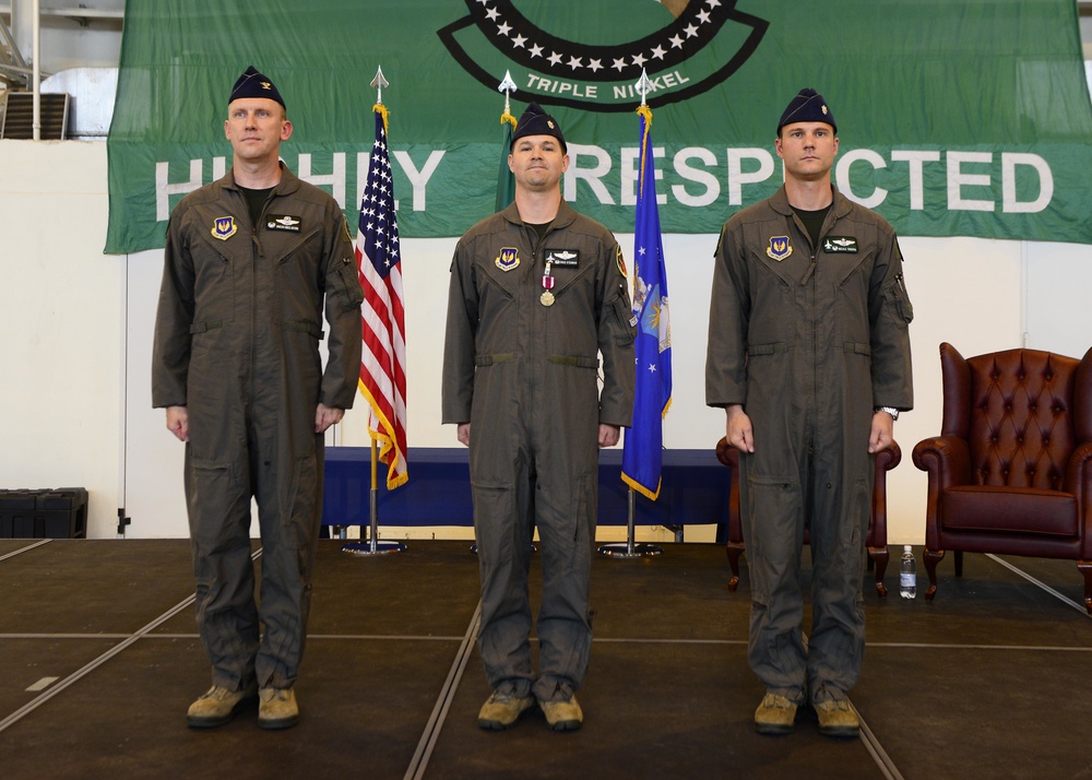 555 FS receives new commander during change of command