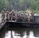 River crossing by U.S. and Polish vehicles