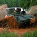 River crossing by U.S. and Polish vehicles