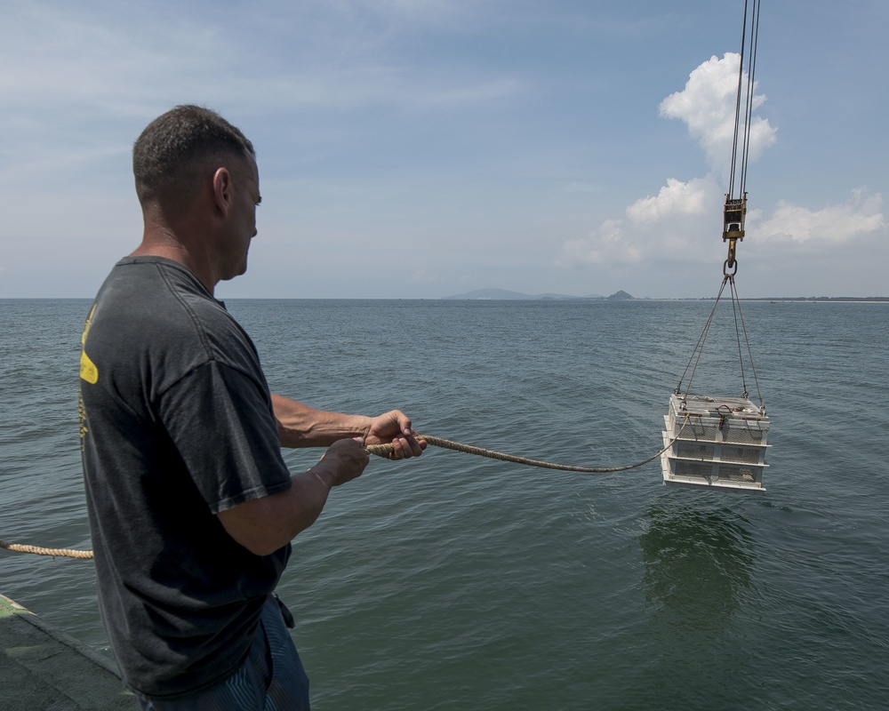 Underwater Recovery Team Searches for MIAs in Vietnam