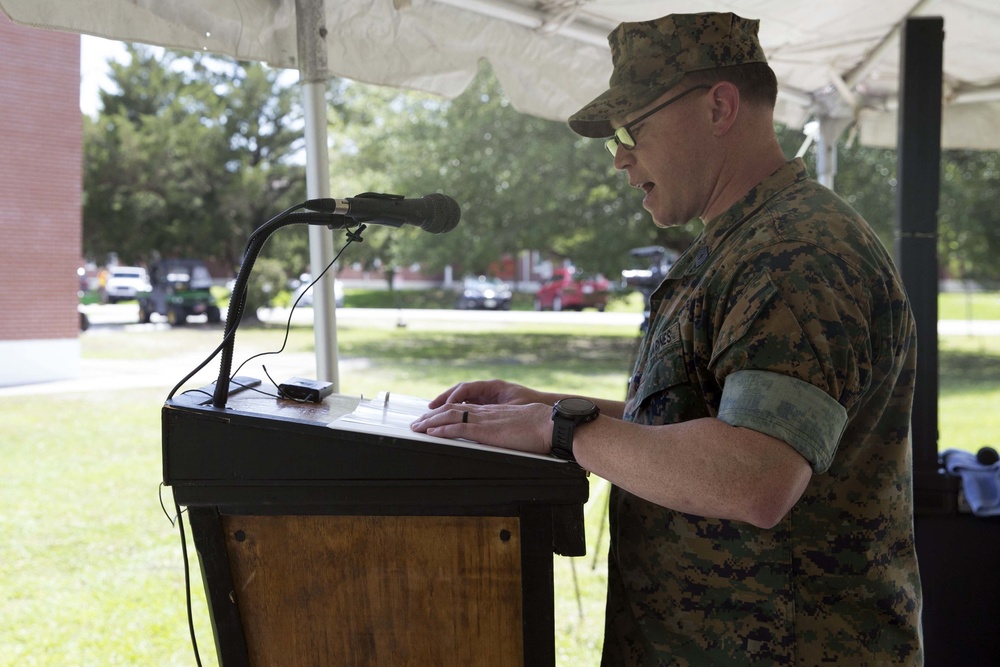 Weapons Training Battalion conducts change of command ceremony