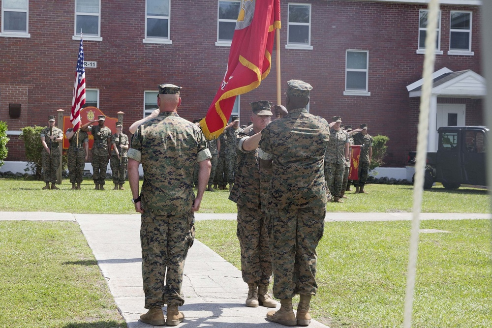 Weapons Training Battalion conducts change of command ceremony