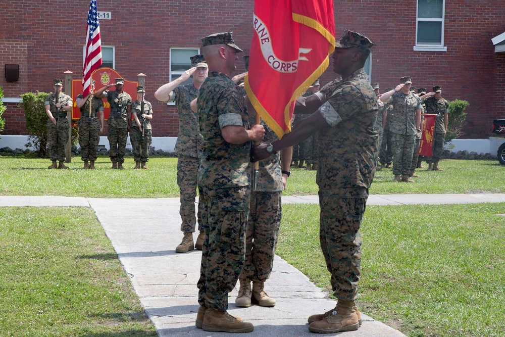 Weapons Training Battalion conducts change of command ceremony