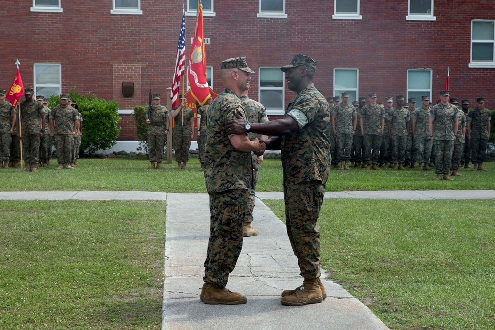 Weapons Training Battalion conducts change of command ceremony