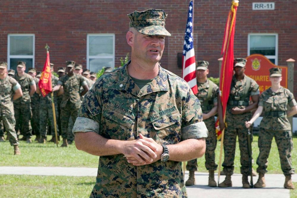Weapons Training Battalion conducts change of command ceremony