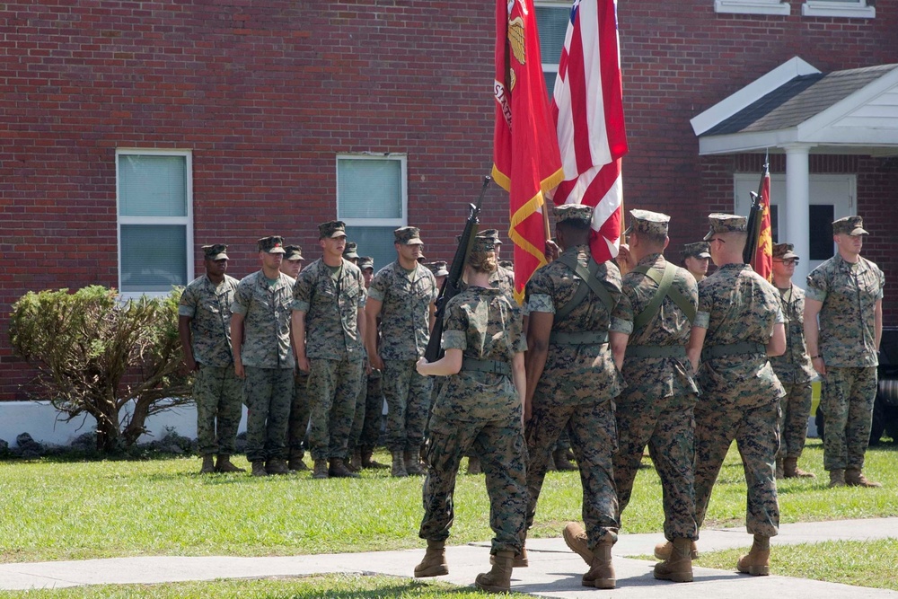 Weapons Training Battalion conducts change of command ceremony