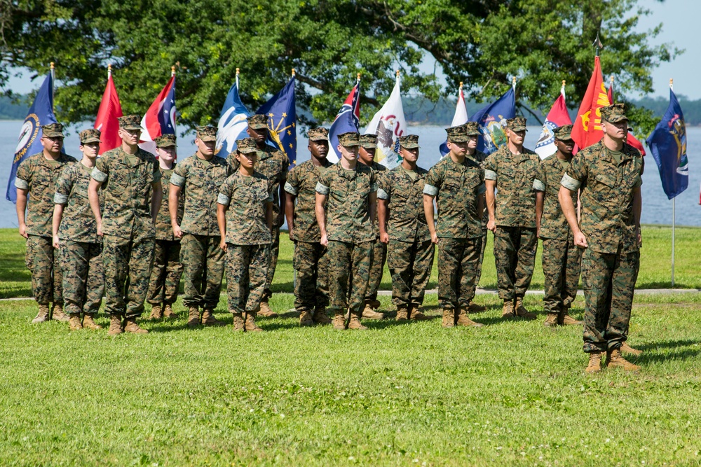 Deployment Processing Command Reserve Support Unit-East conducts change of command ceremony