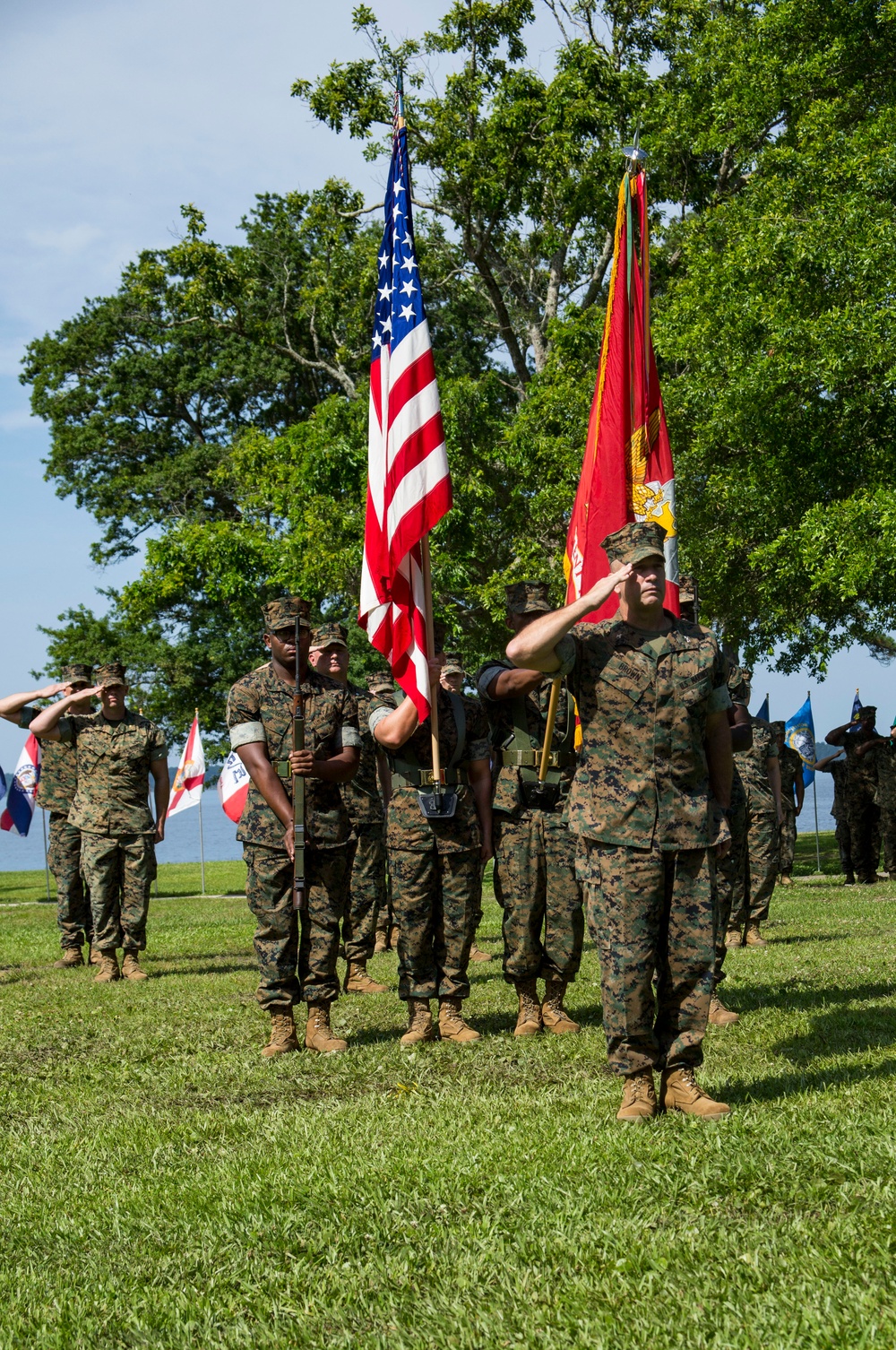 Deployment Processing Command Reserve Support Unit-East conducts change of command ceremony