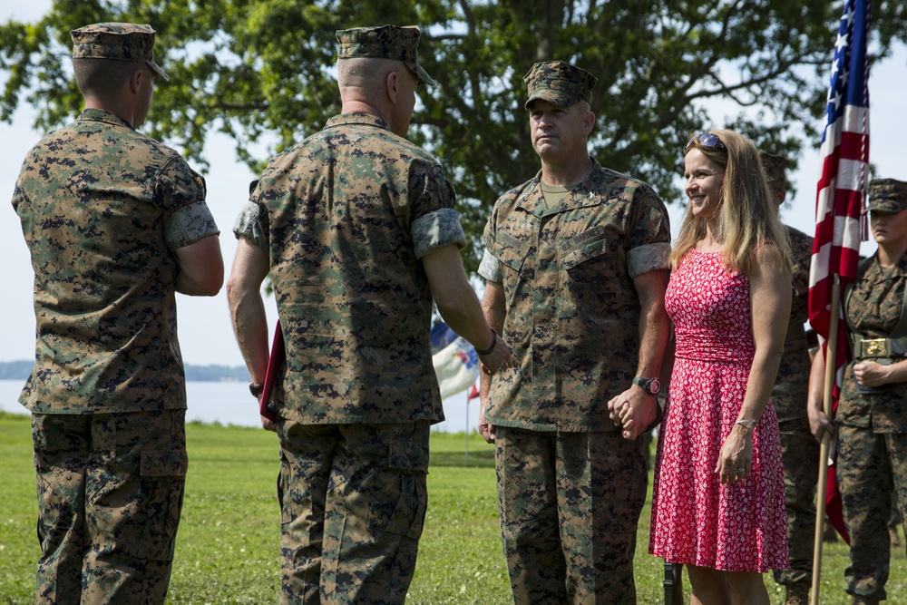 Deployment Processing Command Reserve Support Unit-East conducts change of command ceremony