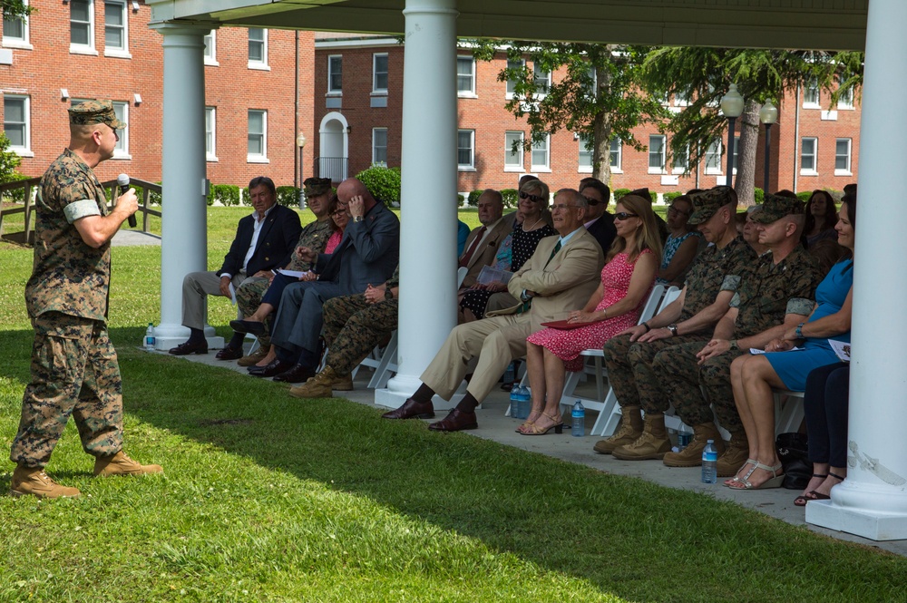 Deployment Processing Command Reserve Support Unit-East conducts change of command ceremony