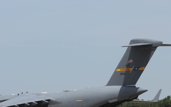 Aircraft land at Miroslawiec