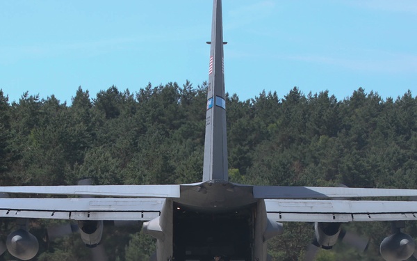 Aircraft land at Miroslawiec