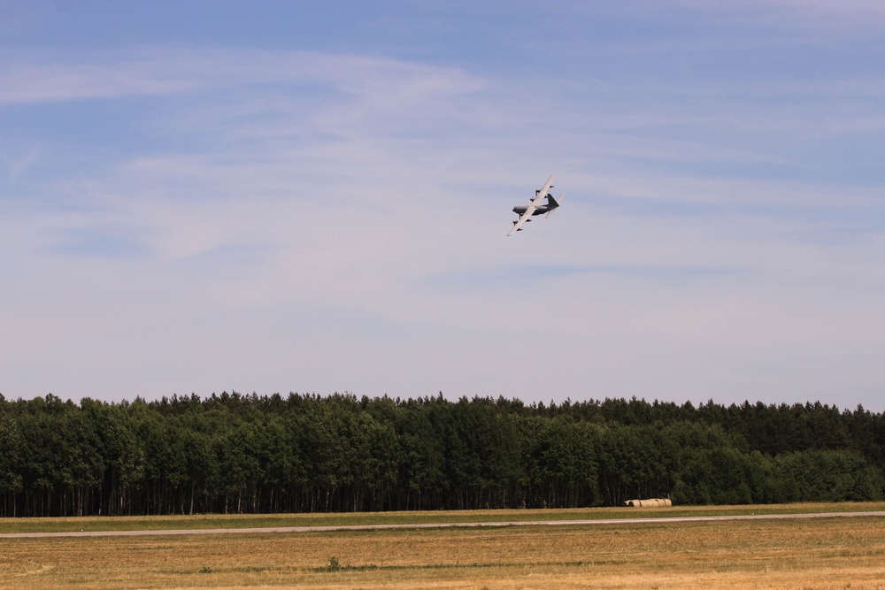 Aircraft land at Miroslawiec