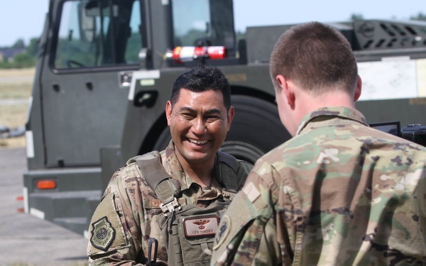 Aircraft land at Miroslawiec