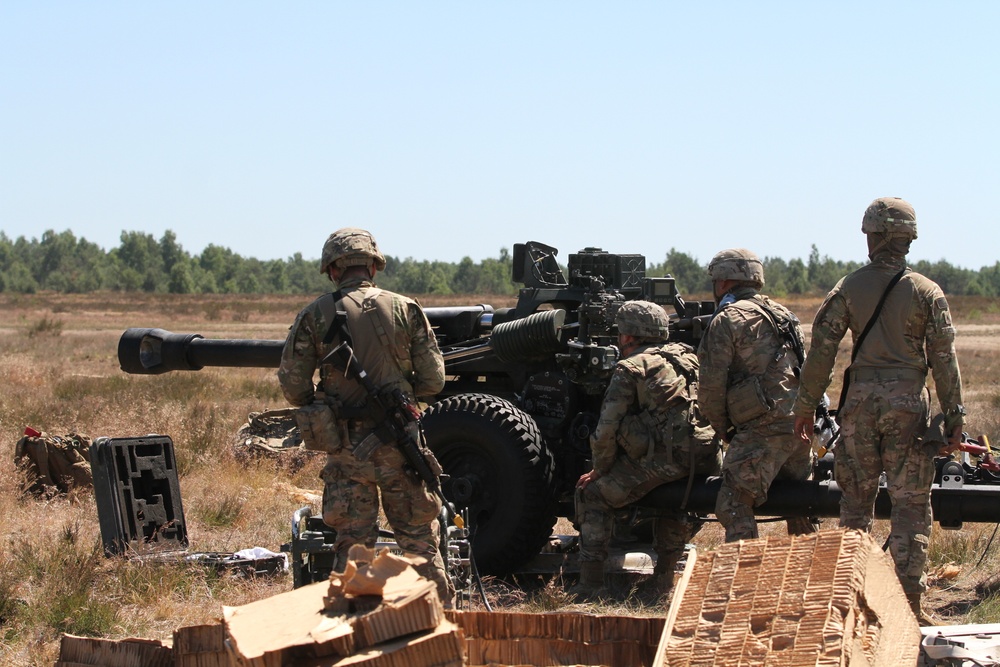 Airborne artillerymen hit the ground running