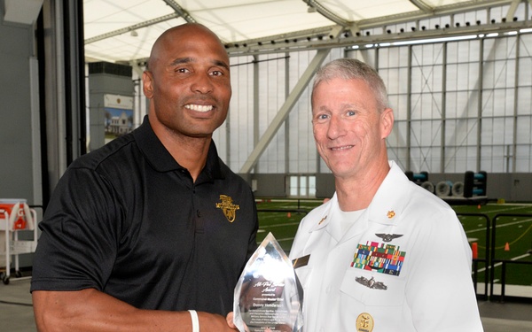 CMDCM Donald Henderson with Donovin Darius